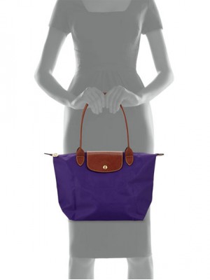 LC026*LONGCHAMP LE PLIAGE TOTE 2605089 SMALL/LONG HANDLE (AMETHYST) *SUPER SALE